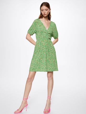 MANGO Letní šaty 'SALITO' – zelená