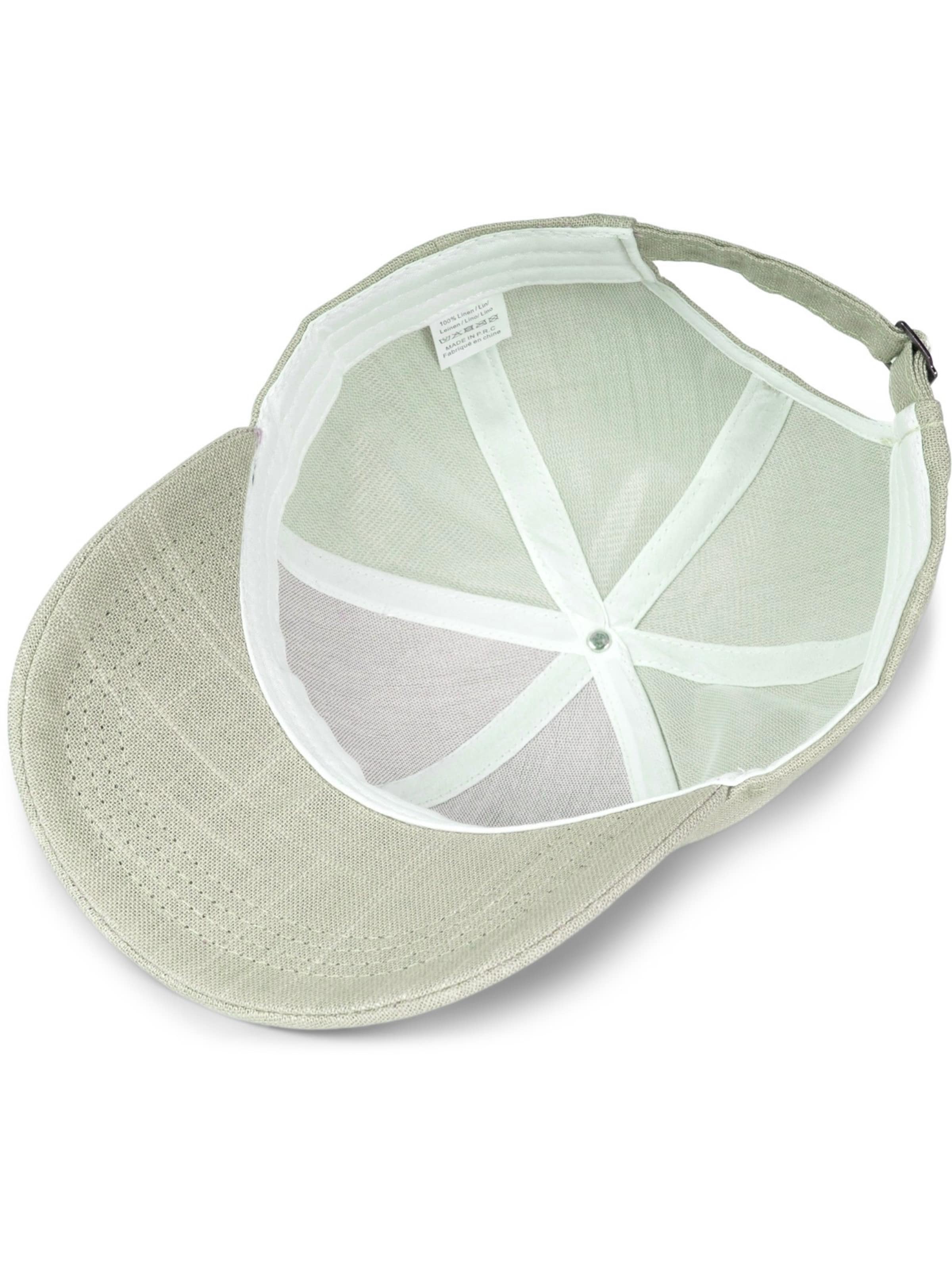 styleBREAKER Cap 'Leinen Baseball Cap' in Green