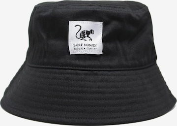 Surf Monkey Hat in Black: front