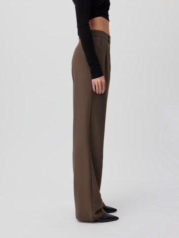 LeGer by Lena Gercke Regular Pleat-Front Pants 'Elena Tall' in Brown