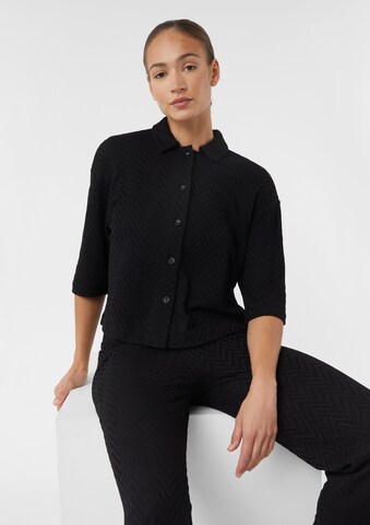COMMA Strickjacke in Schwarz: Vorderseite