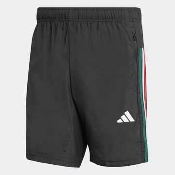 ADIDAS PERFORMANCE Regular Workout Pants in Black: front