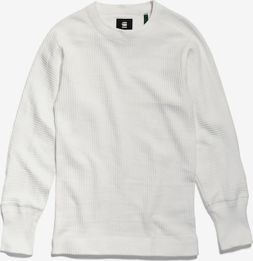 G-Star RAW Sweatshirt i vit: framsida