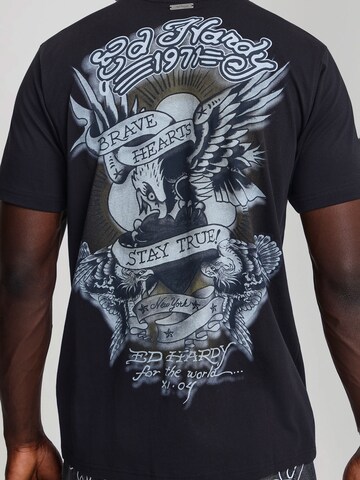 Ed Hardy Póló 'Stay True' - fekete