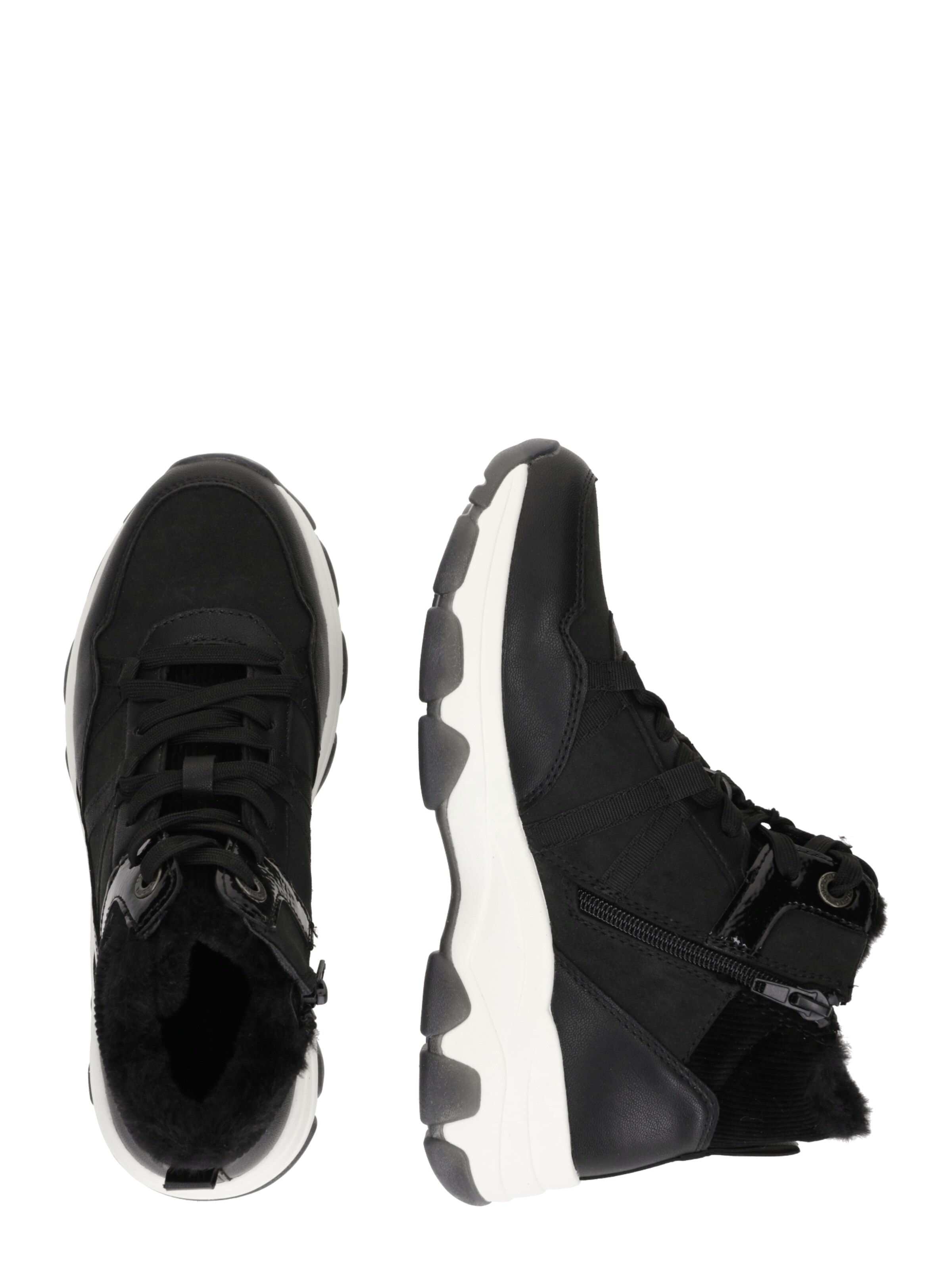 bugatti Šněrovací kozačky – černá