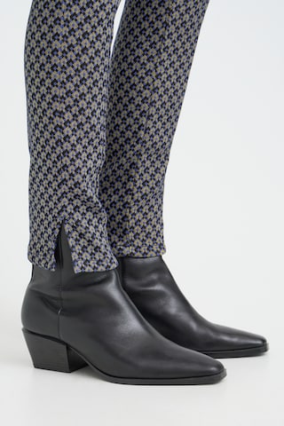 Pulz Skinny Pleated Pants 'PZCally' in Blue