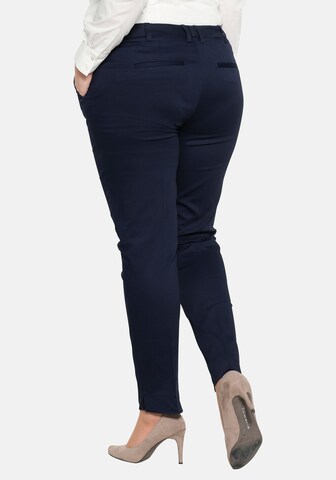 SHEEGO Slimfit Hose in Blau