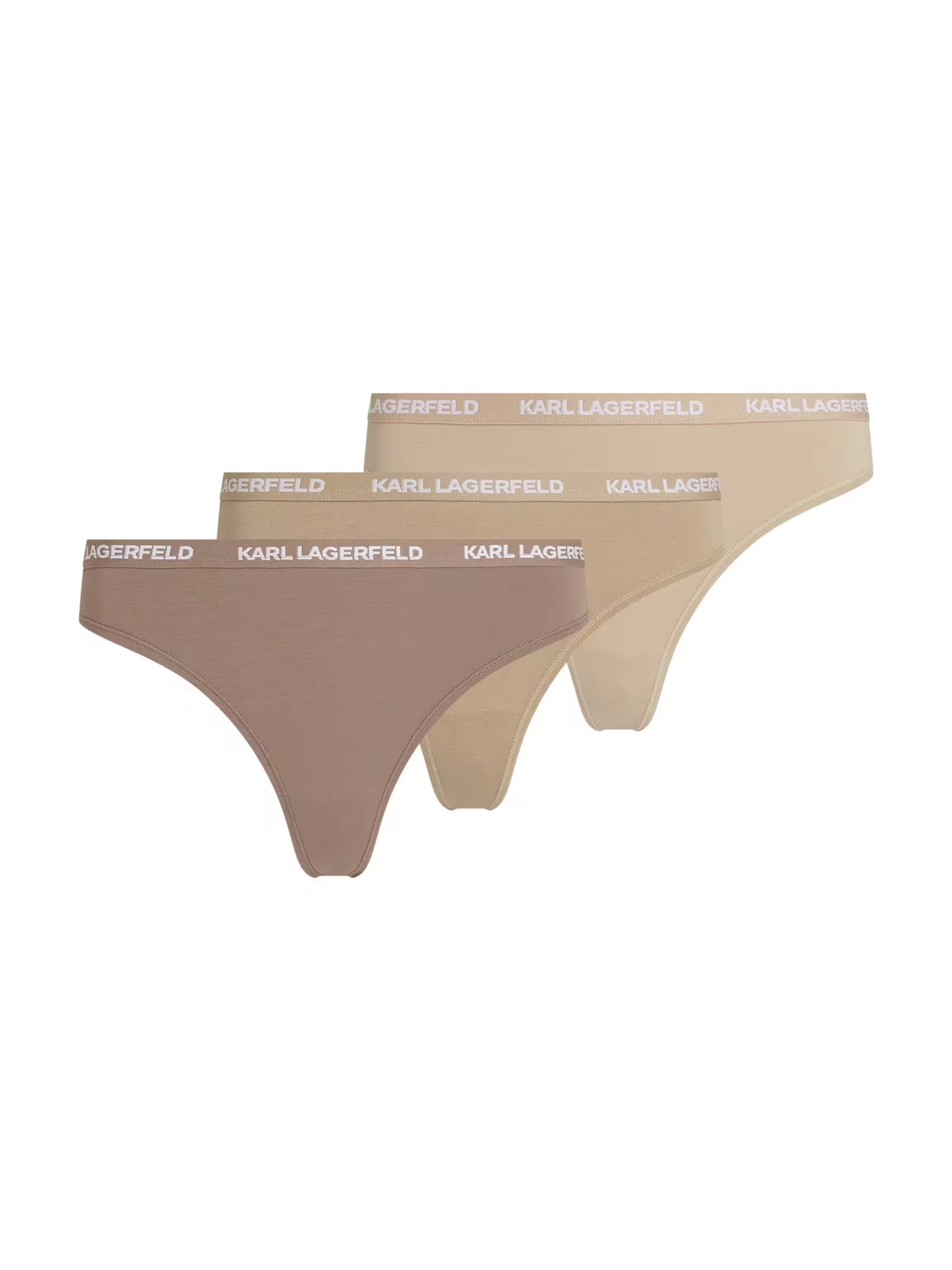 String di Karl Lagerfeld in beige: frontale