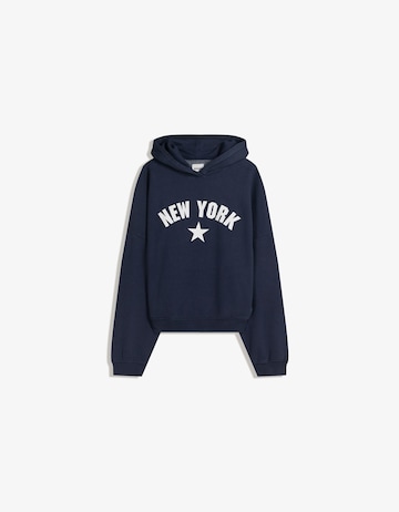 Bershka Majica | modra barva: sprednja stran