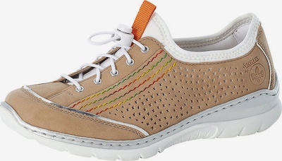 RIEKER Låg sneaker i ljusbeige / silver / vit, Produktvy