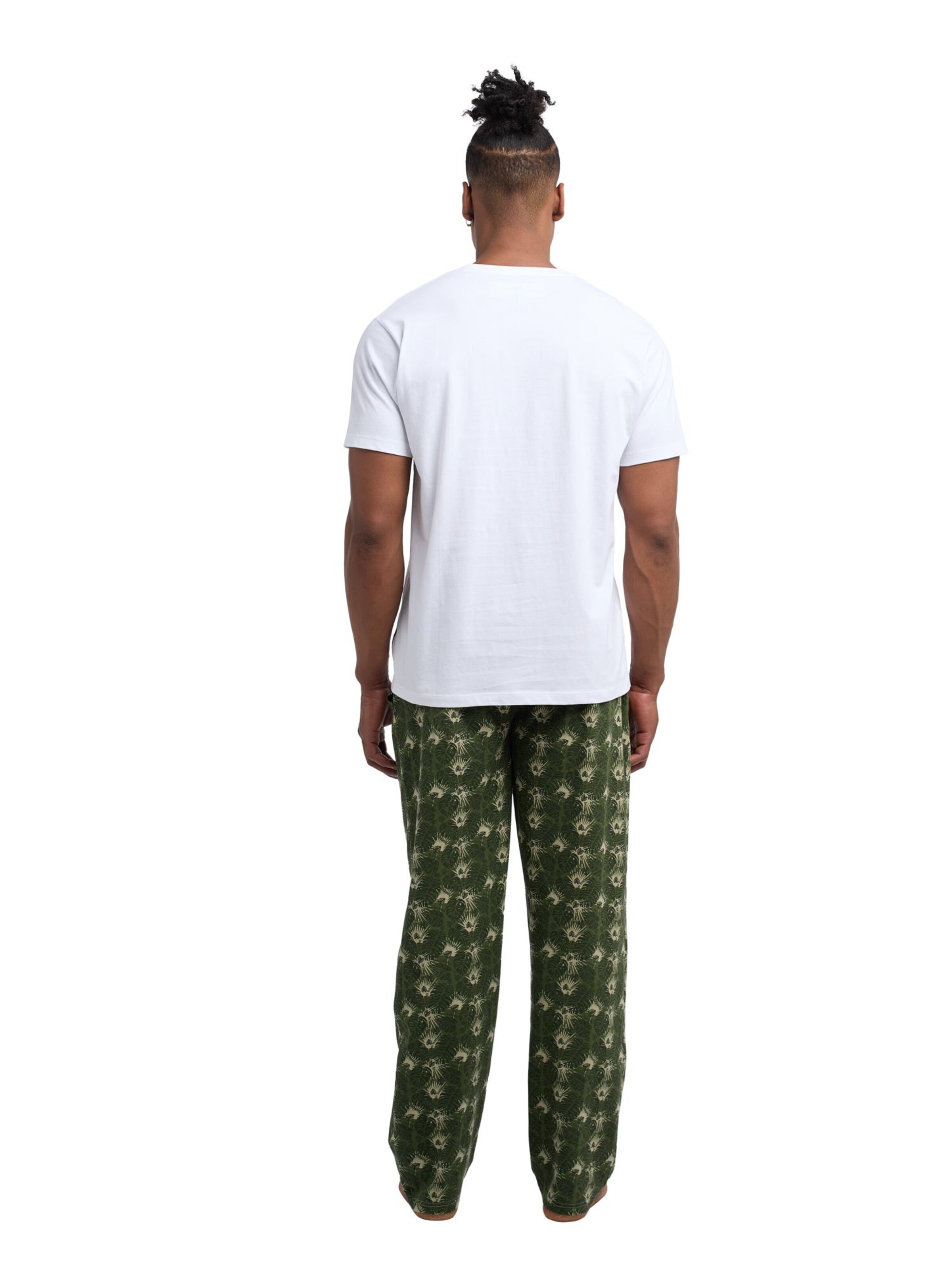 Bruno Banani Pyjama lang in Grün