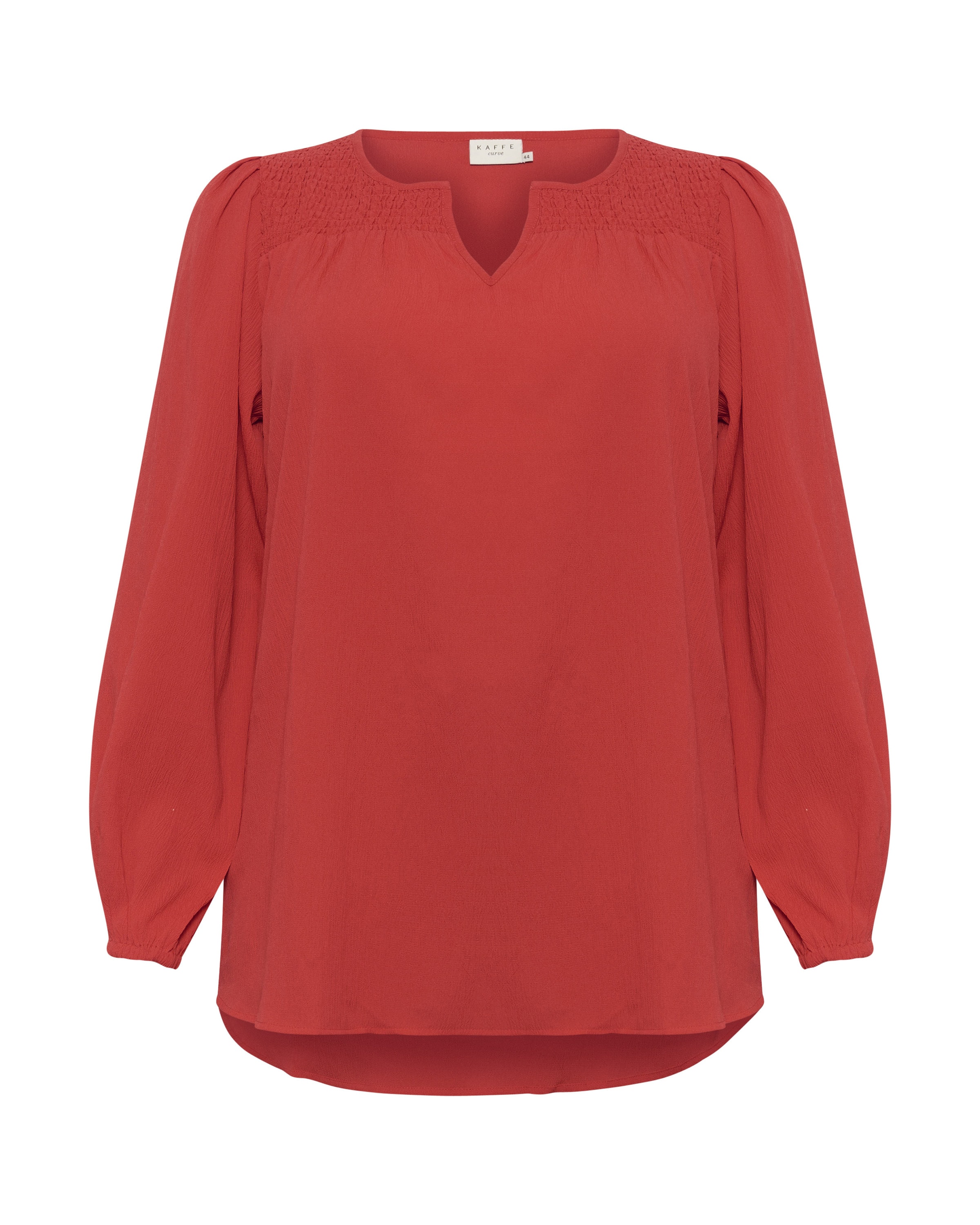 KAFFE CURVE Bluse 'KCLunda' in Rot: Vorderseite