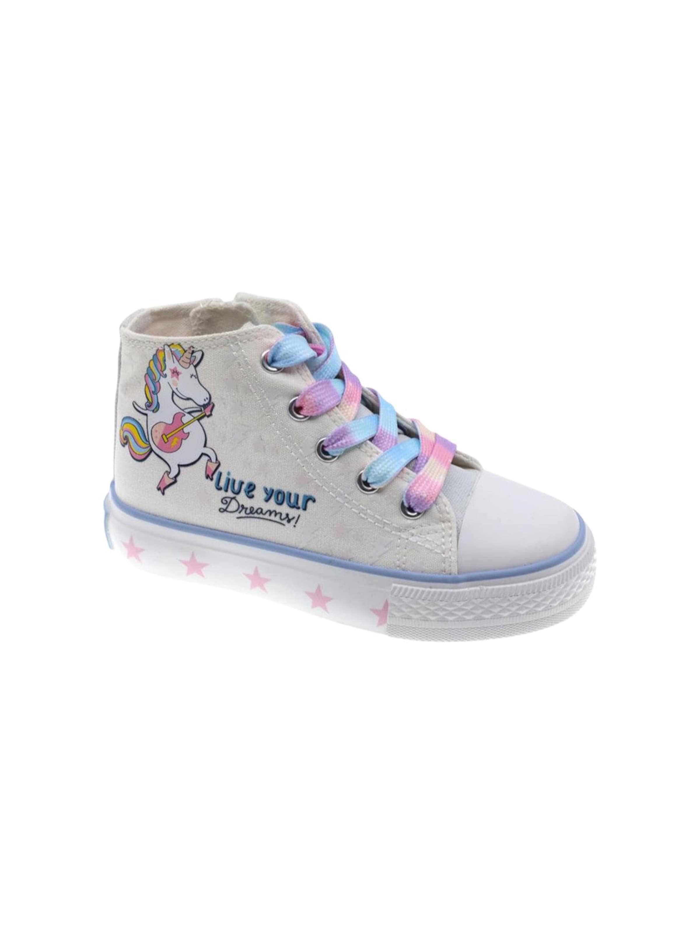 Beppi Sneakers 'Canvas Boot' in Wit: voorkant