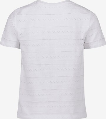 zero Shirt mit Ajourstrickmuster in Weiß