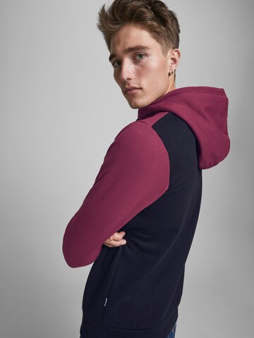 JACK & JONES - Regular Fit Sweatshirt em vermelho