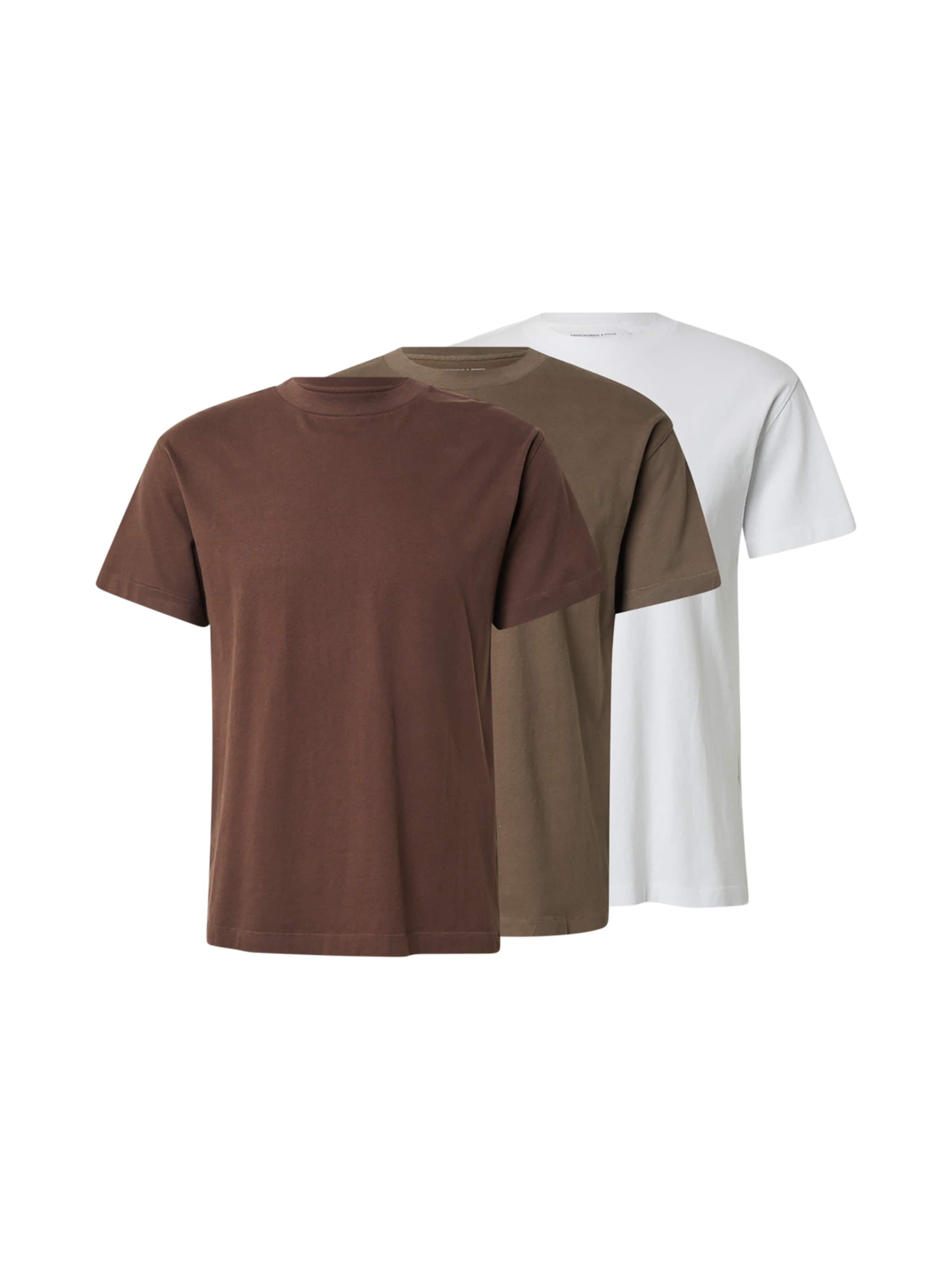 Abercrombie & Fitch Shirt 'ESSENTIAL' in Brown: front