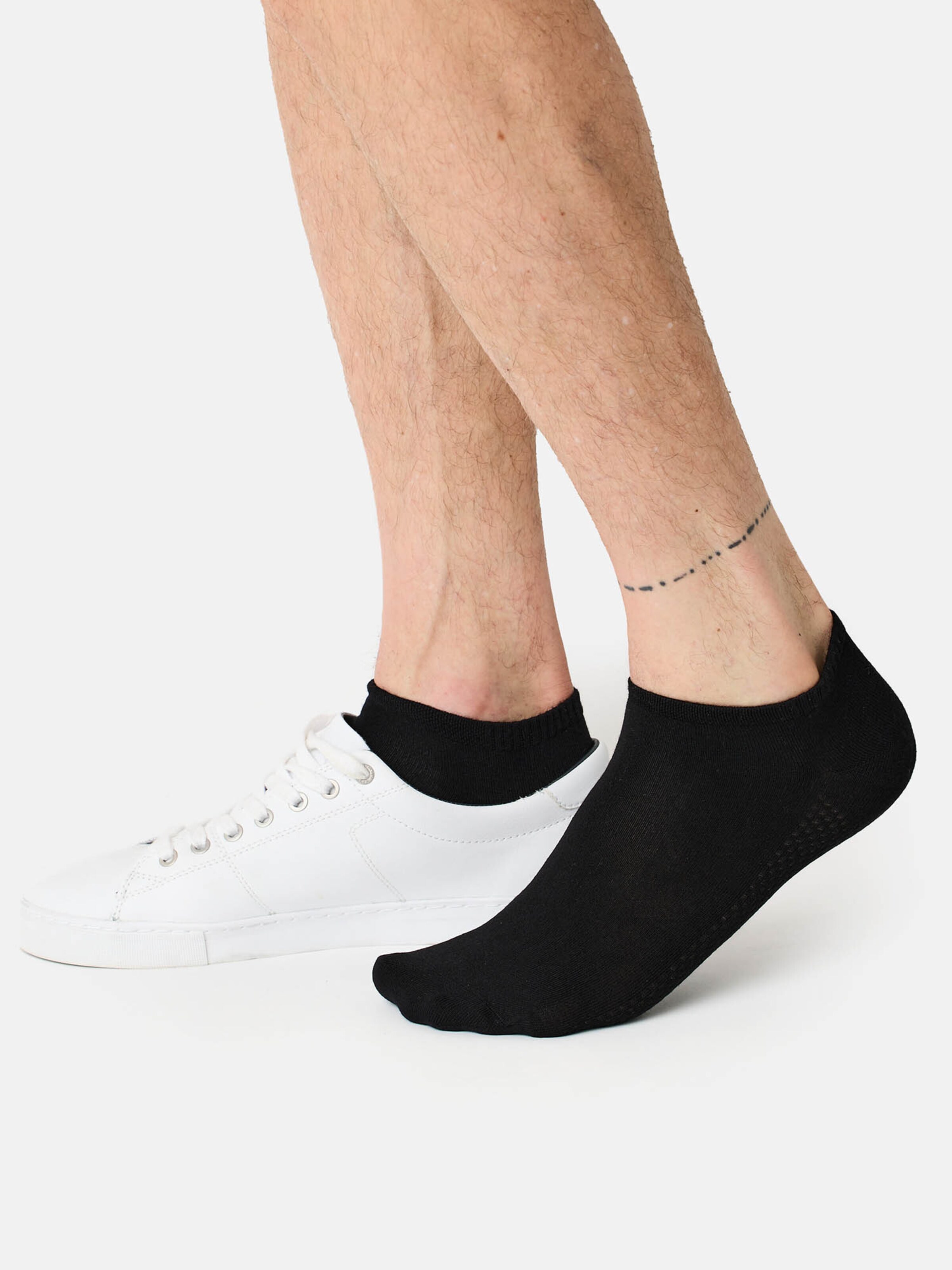 Nur Die Ankle socks ' Bambus ' in Black