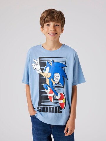 TWO SOON Shirts 'Sonic' i blå: forside