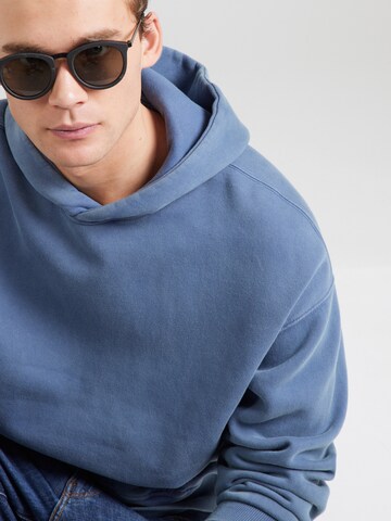 Abercrombie & Fitch Sweatshirt 'ESSENTIALS POPOVER' in Blauw