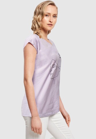 Mister Tee Shirt 'One Line' in Purple