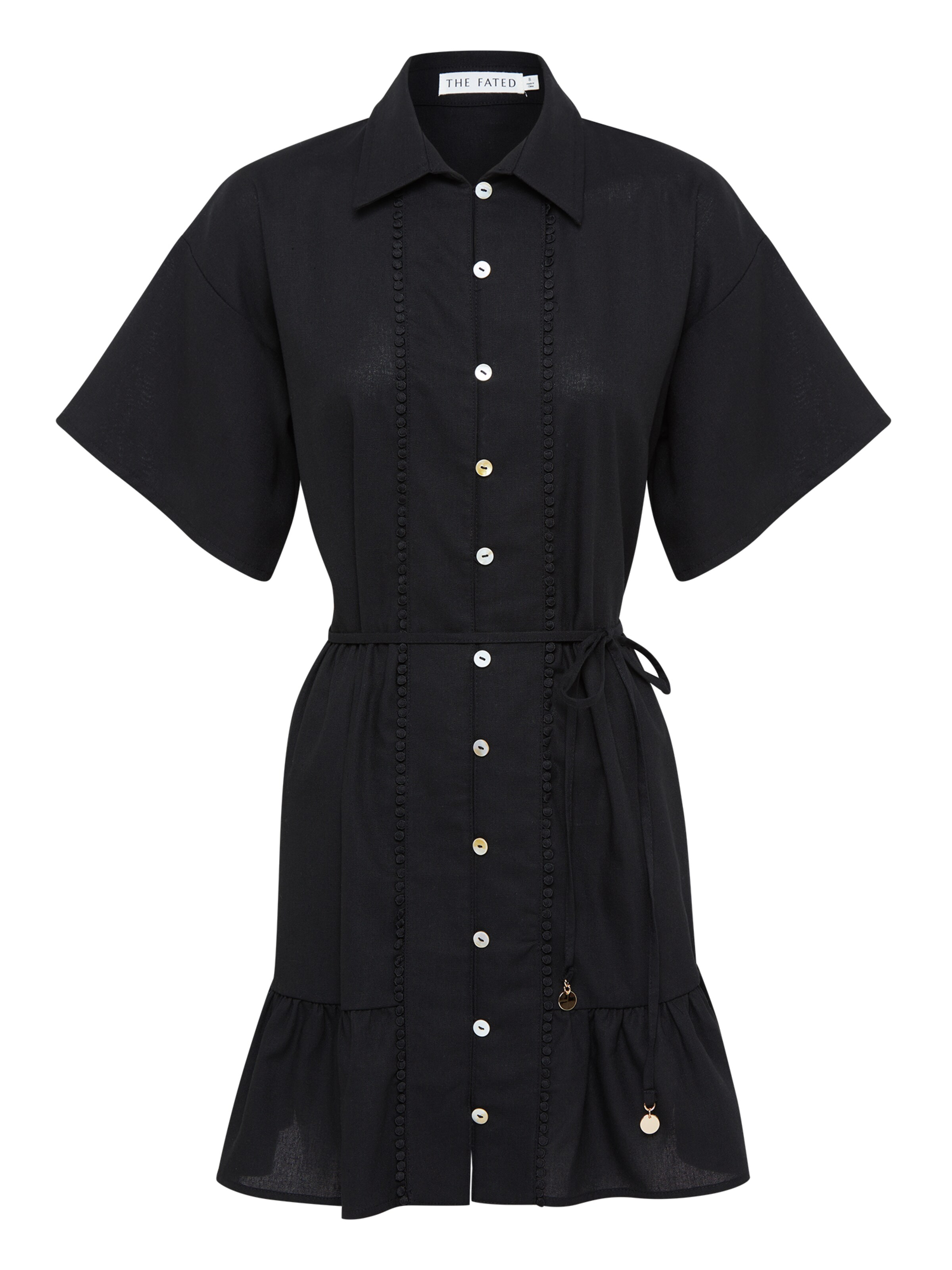 The Fated Dress 'SOL SHIRT' in Black: front
