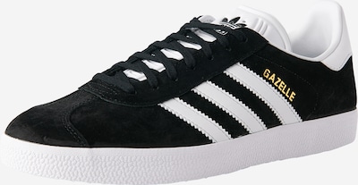 ADIDAS ORIGINALS Sneakers low 'Gazelle' i gull / svart / hvit, Produktvisning