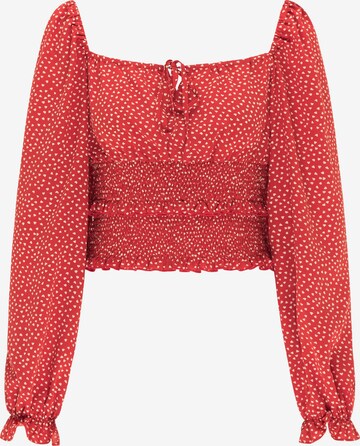 MYMO - Blusa en rojo: frente