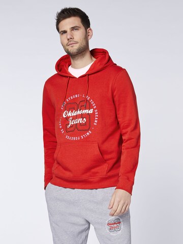 Oklahoma Jeans Sweatshirt in Red: front