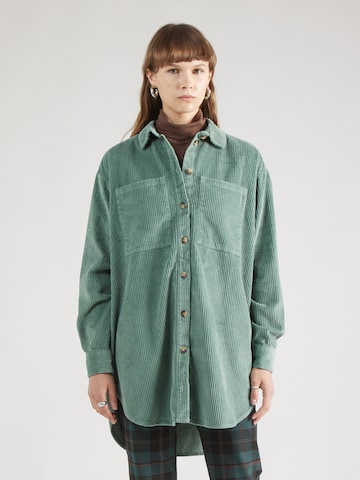 QS Blouse in Groen: voorkant