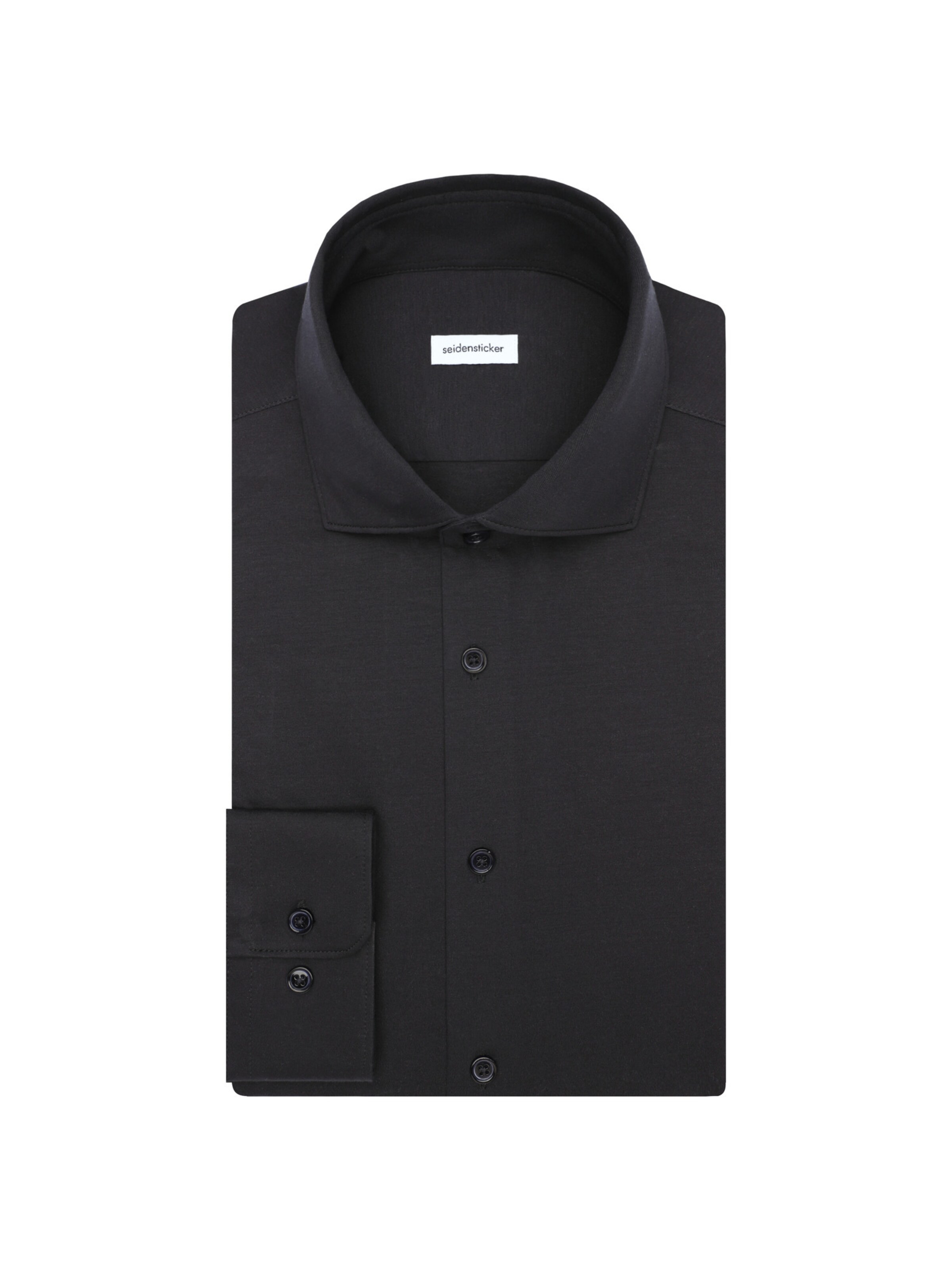 Coupe slim Chemise business 'Schwarze Rose' SEIDENSTICKER en gris