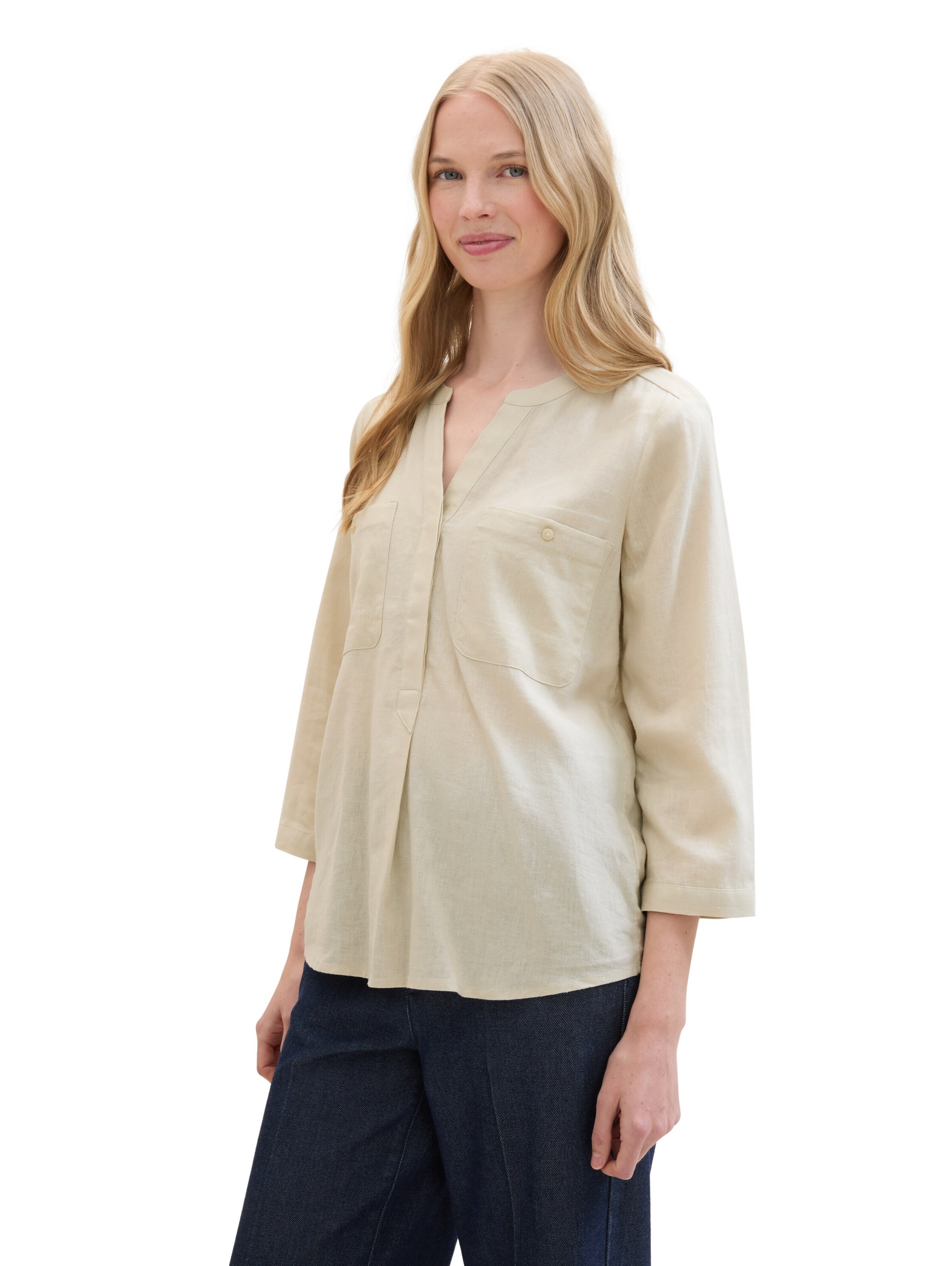 TOM TAILOR Blouse in Beige
