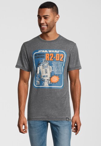Recovered Shirt 'Star Wars R2D2 Remote Control' in Grijs: voorkant