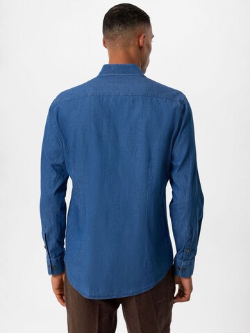 Antioch Regular fit Button Up Shirt in Blue