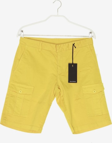 DAVID NAMAN Shorts in 29-30 in Yellow: front