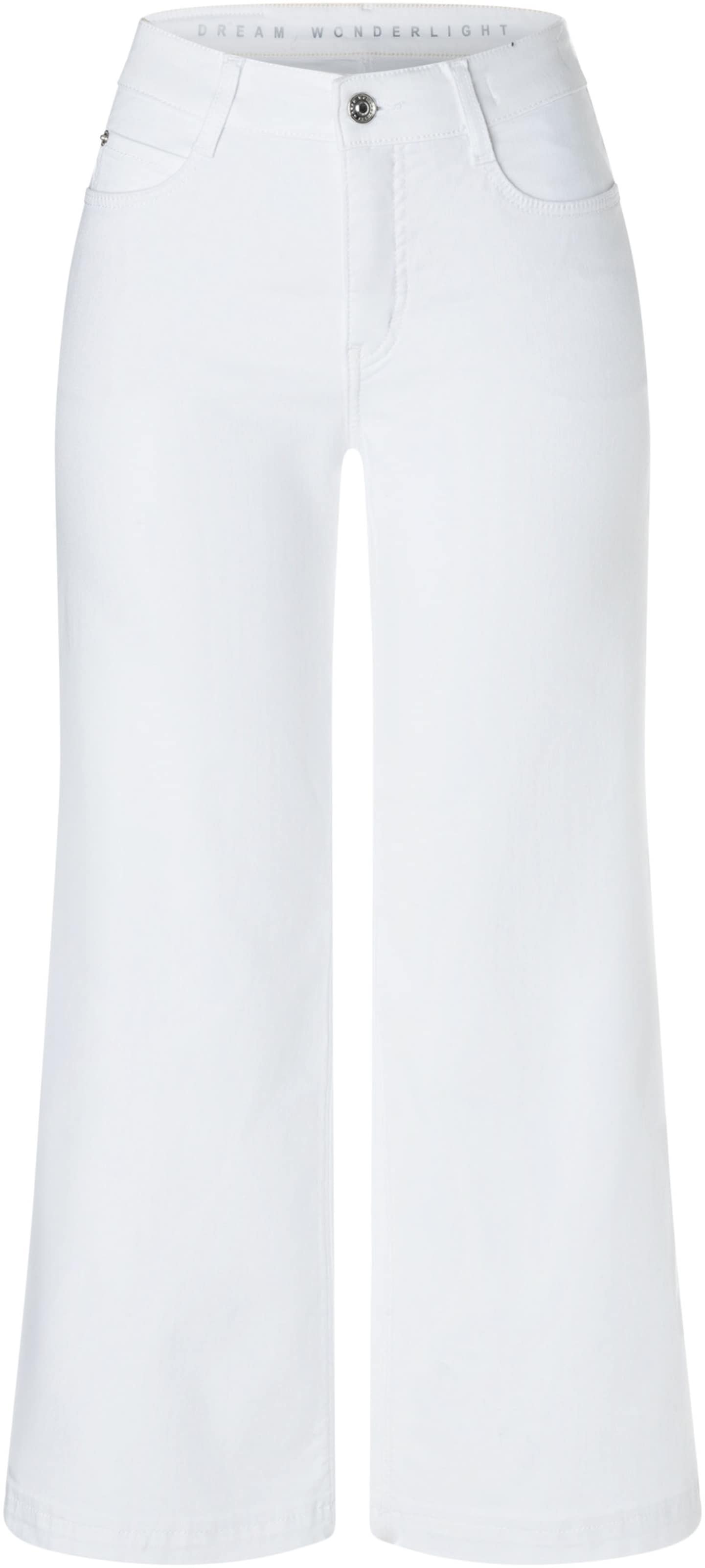 MAC Wide Leg MAC Weite Jeans in Weiß: Vorderseite