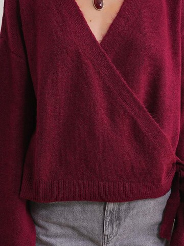 MixRay Gebreid vest in Rood