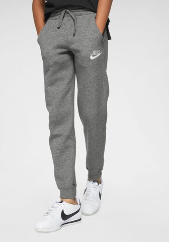 Nike Sportswear Tapered Pants in Grey: front