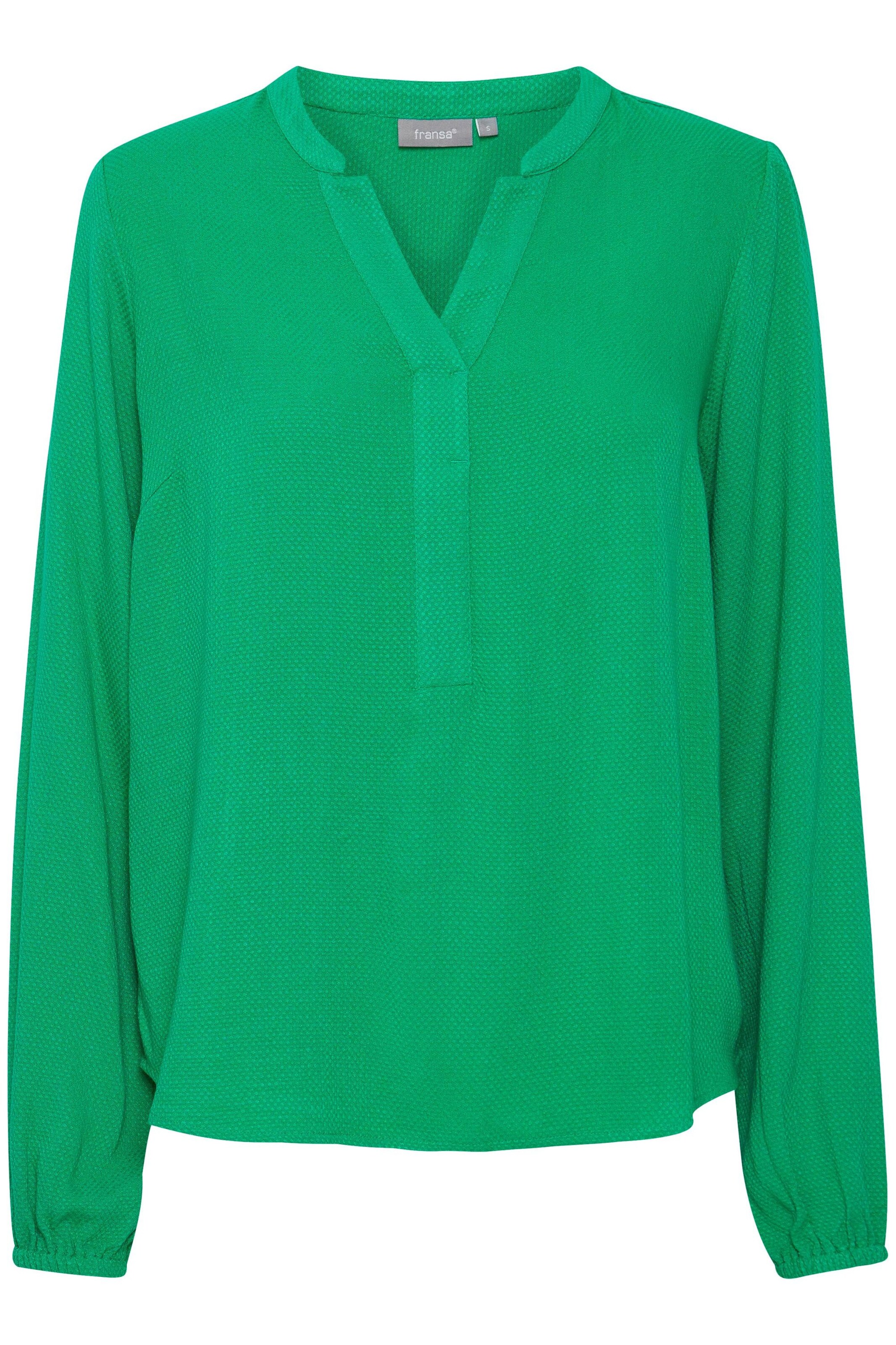Camicia da donna 'Haida' di Fransa in verde: frontale