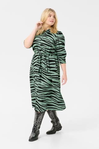 KAFFE CURVE Dress 'Emina Olga' in Green