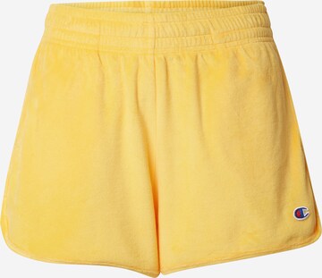 Regular Pantalon Champion Authentic Athletic Apparel en jaune : devant