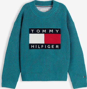 TOMMY HILFIGER Pullover 'Heritage' in Grün: Vorderseite