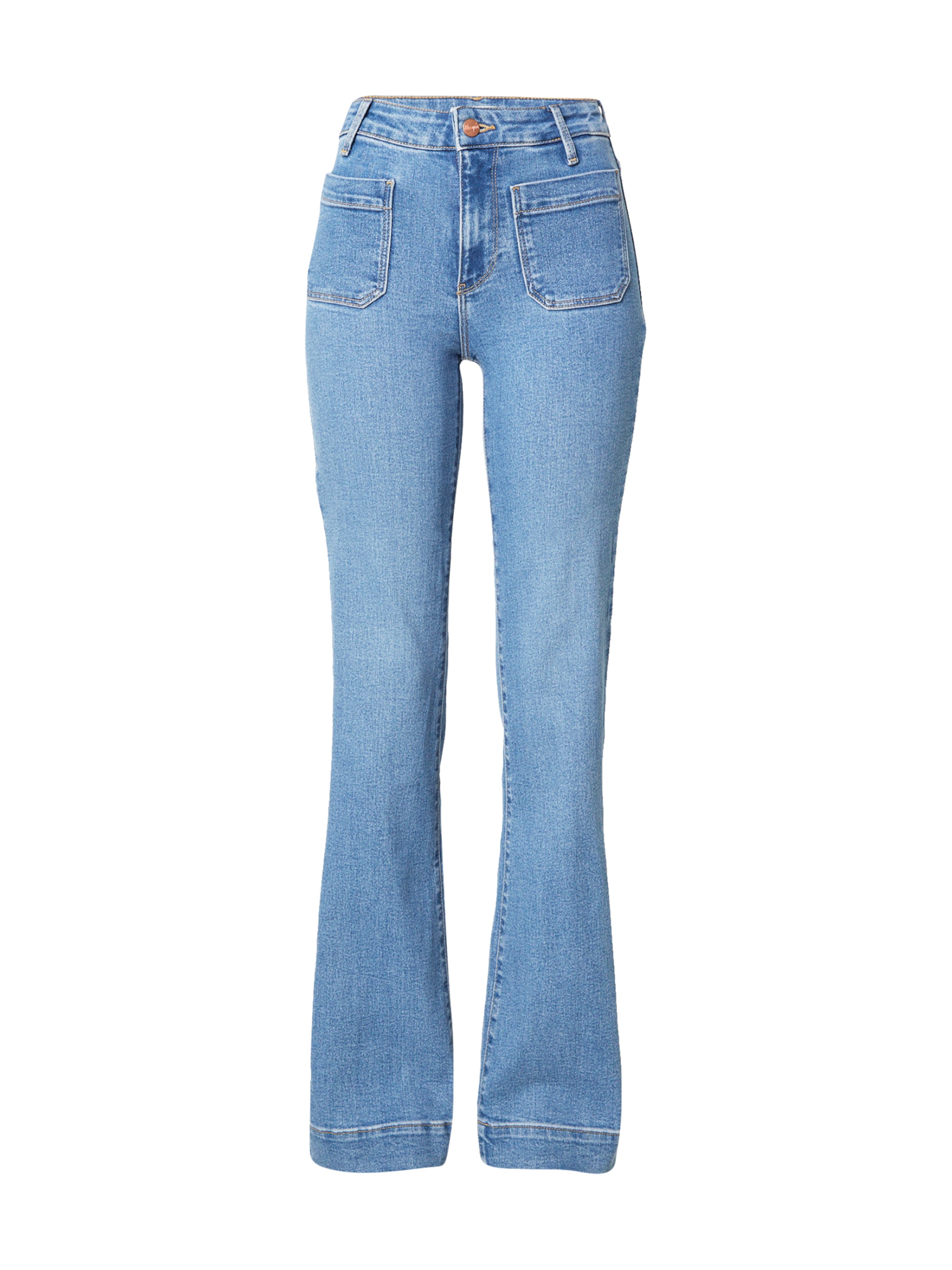 WRANGLER Rozkloszowany krój Jeansy 'FLARE' w kolorze niebieski: przód
