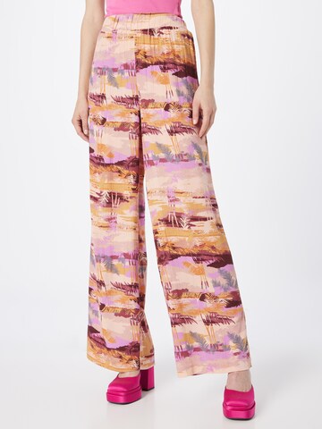 Nasty Gal Wide leg Broek in Oranje: voorkant