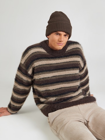 WEEKDAY - Jersey 'Daniel' en marrón: frente