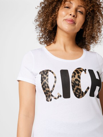 Key Largo T-Shirt 'RICH' in Weiß