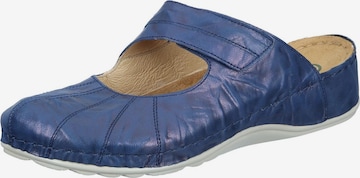 DR. BRINKMANN Mules 'SAGUNT' in Blue: front