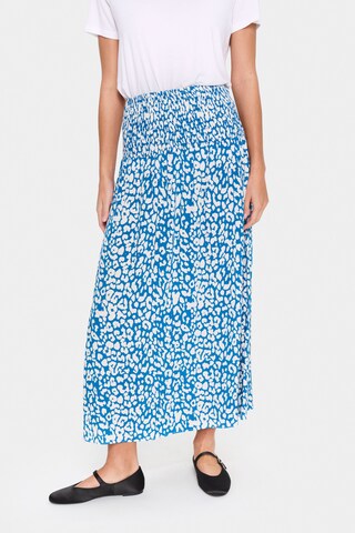 SAINT TROPEZ - Falda en azul: frente