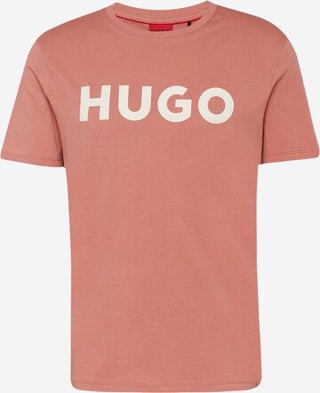 HUGO Tričko 'Dulivio' – pink: přední strana