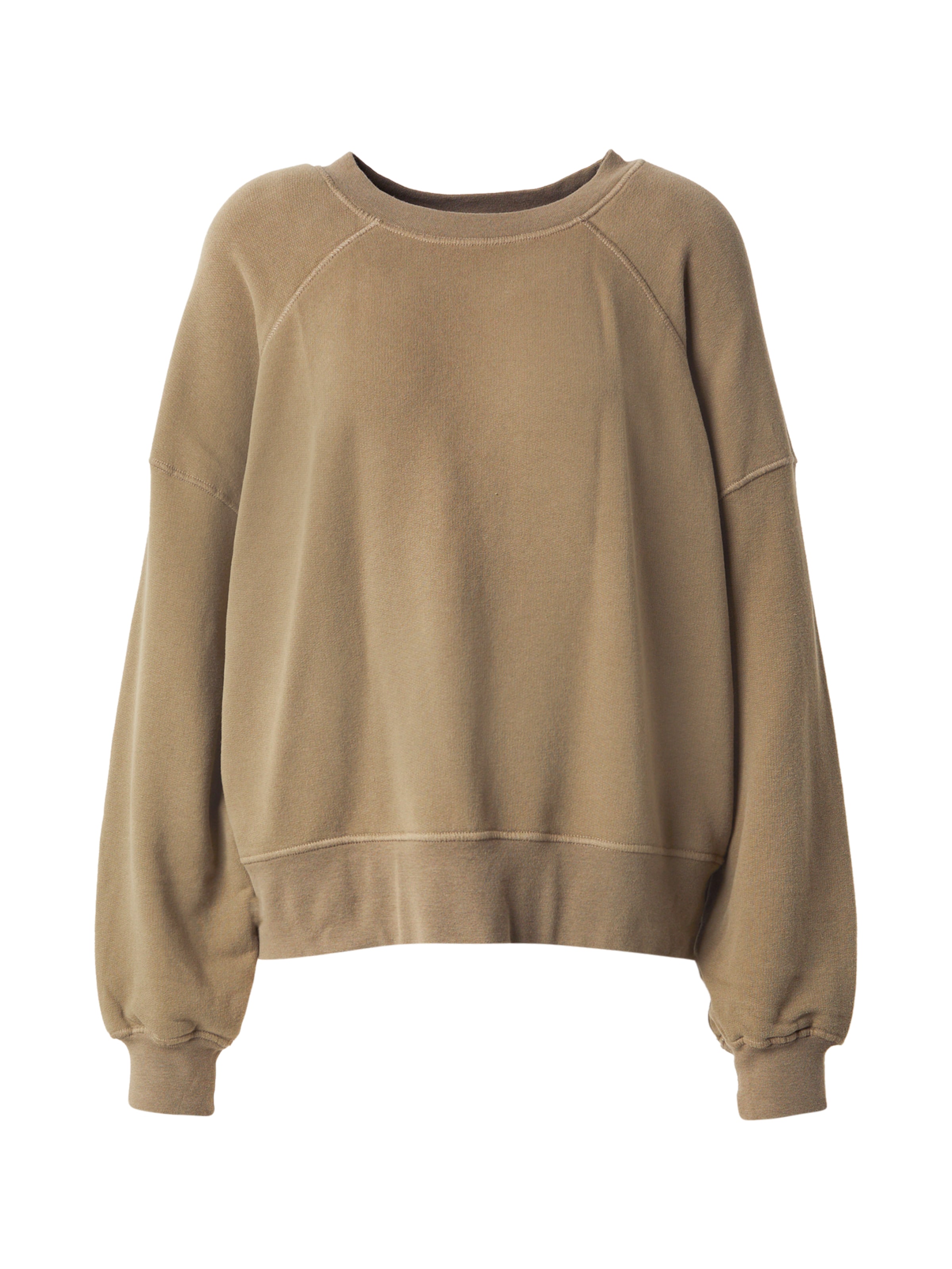 AMERICAN VINTAGE Sweat-shirt 'ATUBAY' en cappuccino, Vue avec produit