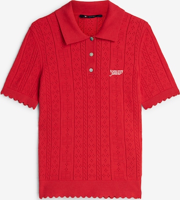 Pull-over Tommy Jeans en rouge : devant